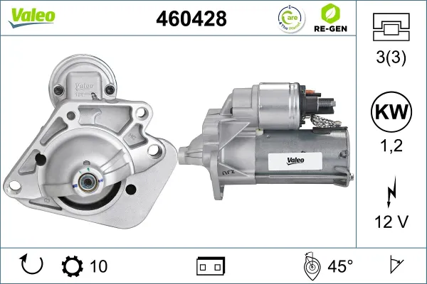 Стартер 460428 VALEO