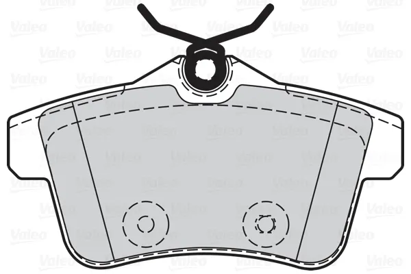 Задні гальмівні колодки 302126 VALEO