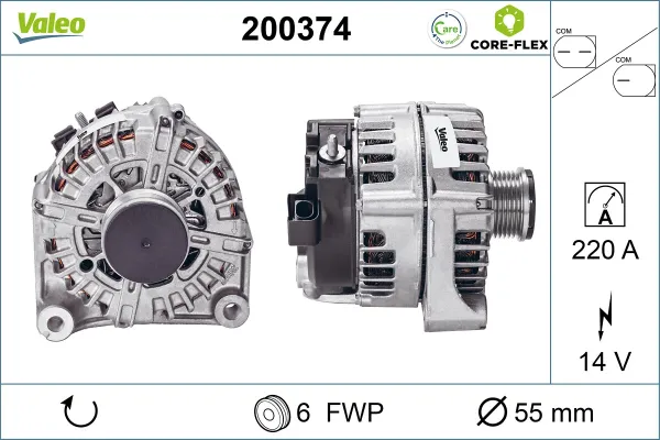 Генератор 200374 VALEO
