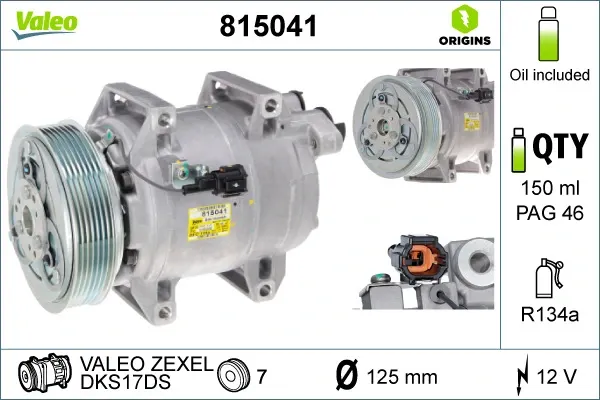 Компресор кондиціонера 815041 VALEO