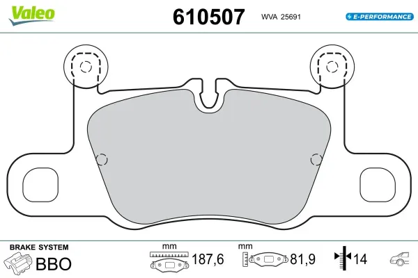 Задні гальмівні колодки 9J1698451F VAG