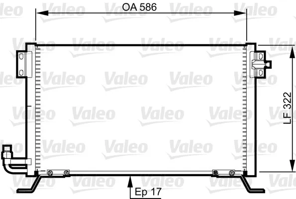 Радіатор кондиціонера 8144690 Volvo