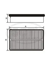 Повітряний фільтр SB2380 SCT