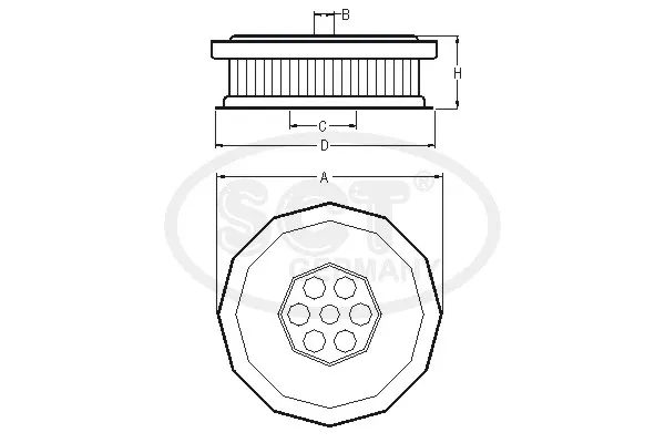 Фільтр гідропідсилювача SH4765 SCT