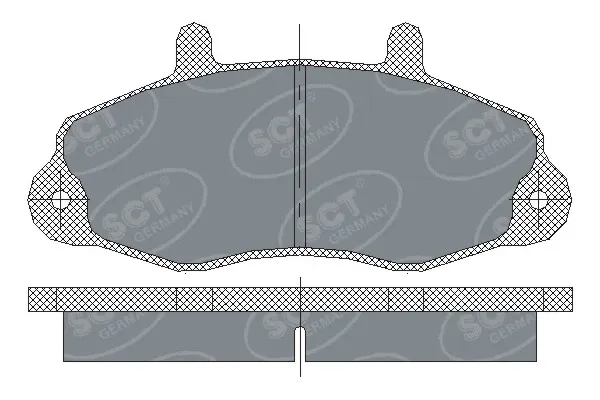 Передні тормозні колодки SP173PR SCT