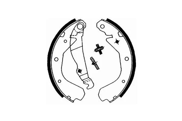 Колодки гальмові задні, барабанні 90273262 Opel