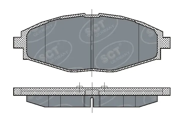 Передні тормозні колодки SP213PR SCT