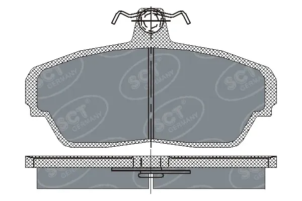 Передні тормозні колодки SP187PR SCT