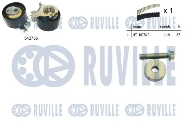 Комплект ГРМ 550378 Ruville
