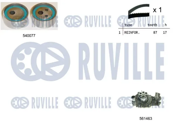 Комплект ГРМ 5500101 Ruville