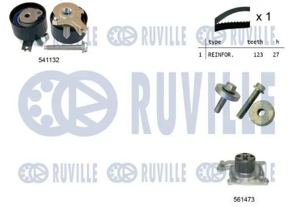 Комплект ГРМ 5500553 Ruville