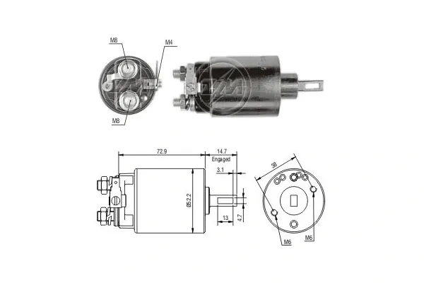 Втягуюче реле стартера ZM685 ERA