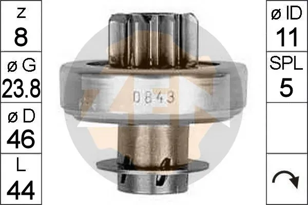 Бендикс стартера ZN0843 ERA