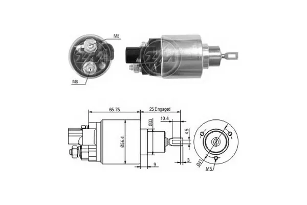 Втягуюче реле стартера ZM978 ERA