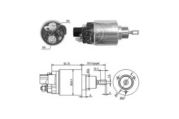 Втягуюче реле стартера ZM978 ERA