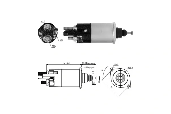 Втягуюче реле стартера ZM1840 ERA