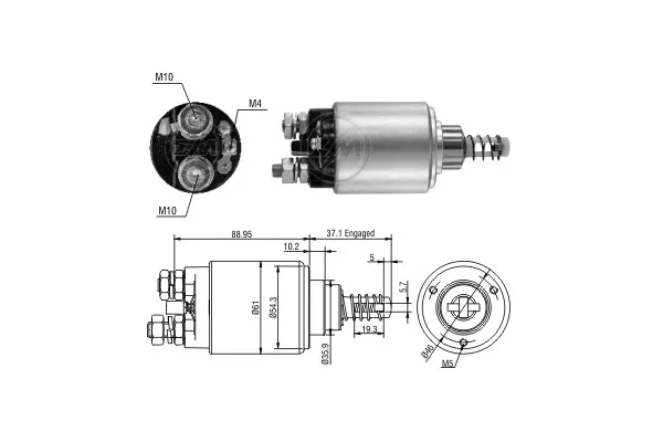 Втягуюче реле стартера ZM2639 ERA