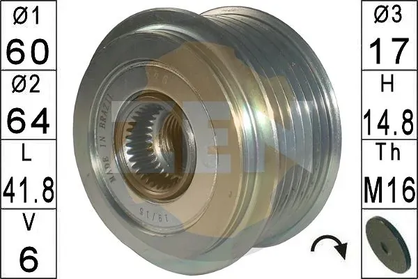 Шків генератора ZN5626 ERA