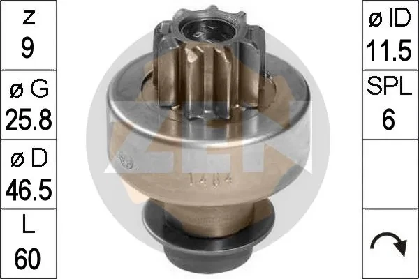 Бендикс стартера ZN1484 ERA