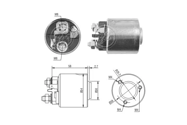 Втягуюче реле стартера ZM1491 ERA