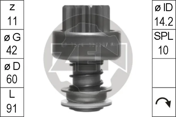 Бендикс стартера ZN1594 ERA