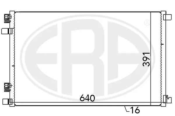 Радіатор кондиціонера 667021 ERA