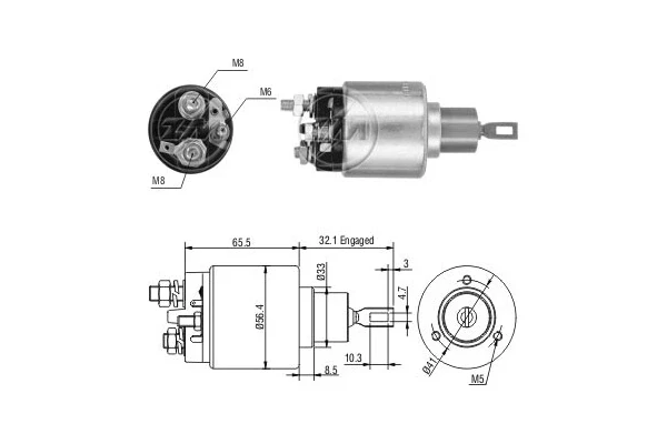 Втягуюче реле стартера ZM775 ERA