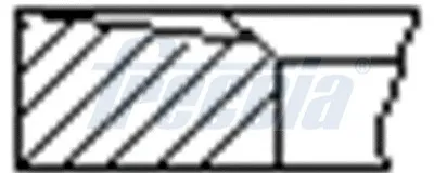 Кільця поршневі на 1 циліндр, STD. FR10880700 Freccia
