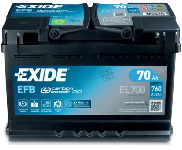 Акумуляторна батарея, АКБ EL700 Exide