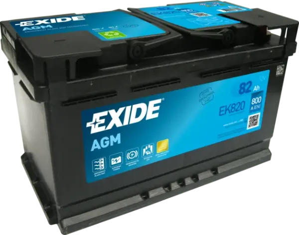 Акумуляторна батарея, АКБ EK820 Exide