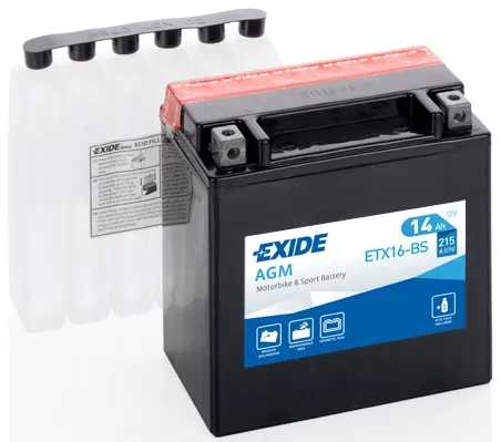 Акумуляторна батарея, АКБ ETX16BS Exide