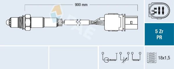 Лямбдазонд, датчик кисню до каталізатора 75032 FAE
