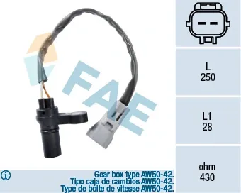 Датчик колінвала 79124 FAE