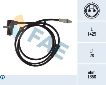Датчик АБС передній 78067 FAE