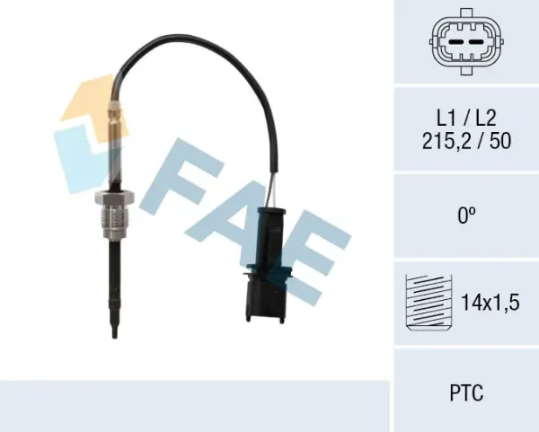 Датчик температури відпрацьованих газів (ВГ), до каталізатора 68069 FAE