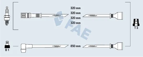 Високовольтні дроти B047 Bosch