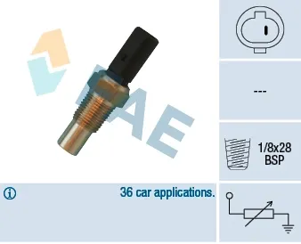 Датчик температури охолоджуючої рідини 32650 FAE