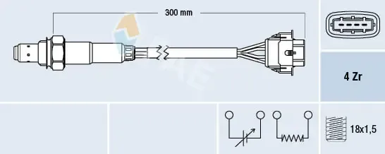 Лямбда-зонд, датчик кисню після каталізатора 77246 FAE