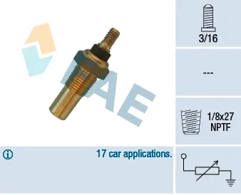 Датчик температури охолоджуючої рідини 32040 FAE