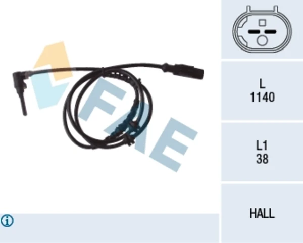 Датчик АБС передній 78084 FAE
