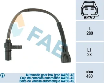 Датчик швидкості 79123 FAE