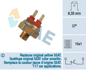 Датчик температури охолоджуючої рідини 35420 FAE