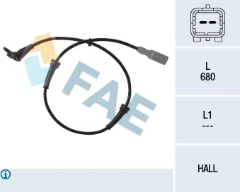 Датчик АБС передній 78036 FAE