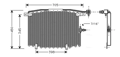 Радіатор кондиціонера AI5115 AVA
