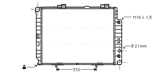 Радіатор MSA2283 AVA