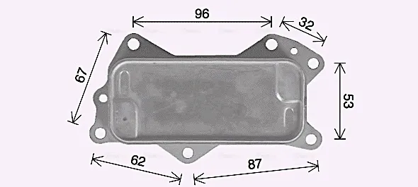Радіатор масляний (холодильник), під фільтром JE3079 AVA