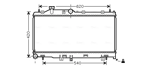 Радіатор SU2065 AVA