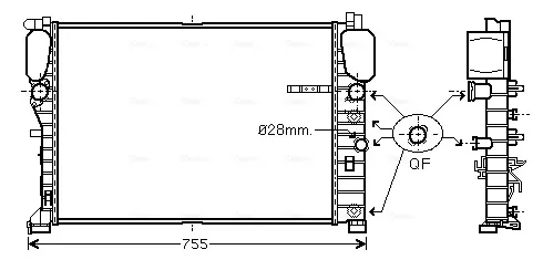 Радіатор MSA2459 AVA