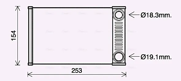Радіатор пічки OL6656 AVA