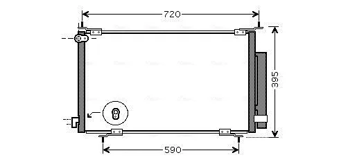 Радіатор кондиціонера HD5201D AVA